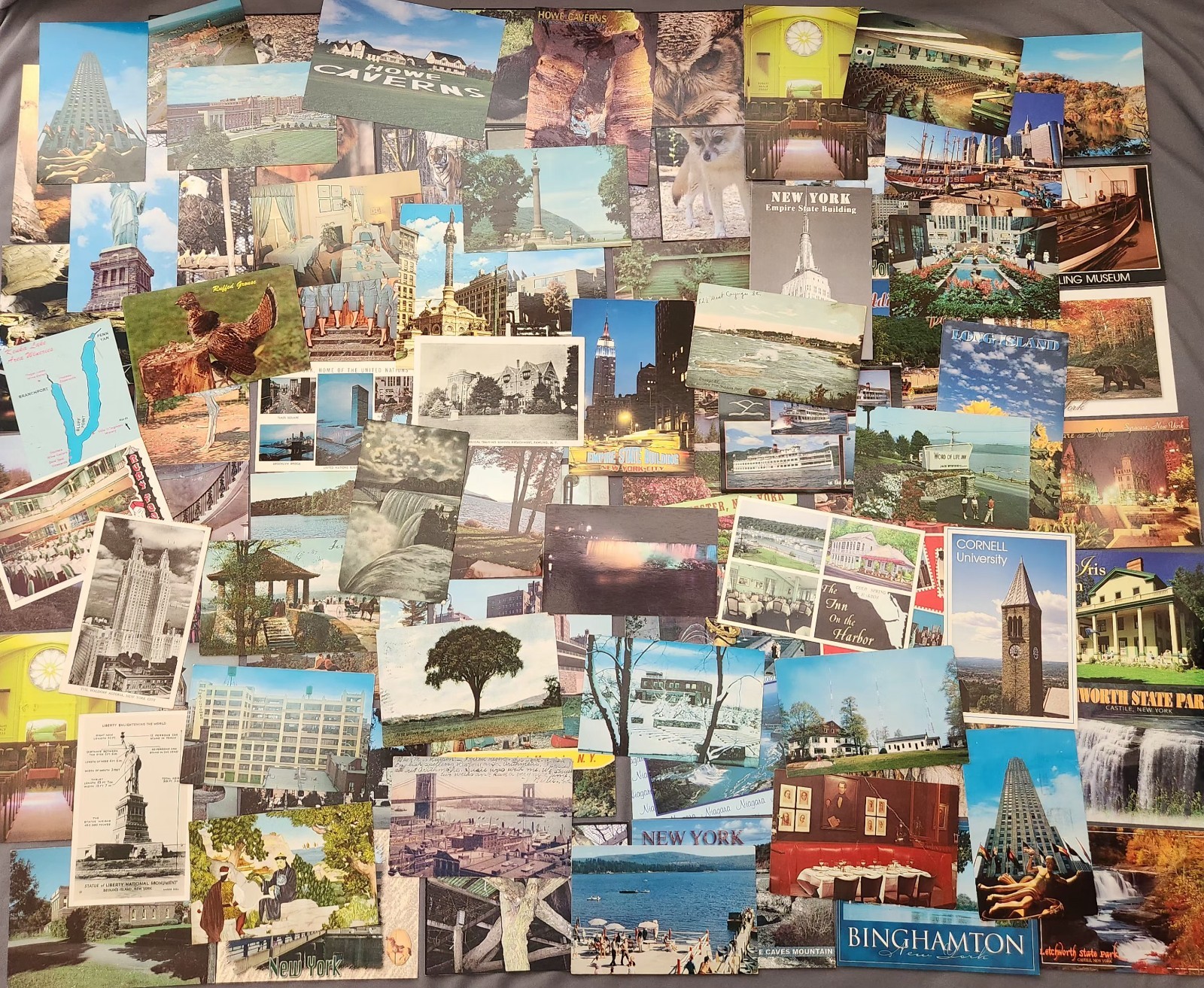 Lot of 89 NEW YORK Postcard Wildlife Nature Cities Landmark 1907 -2000’s Mix