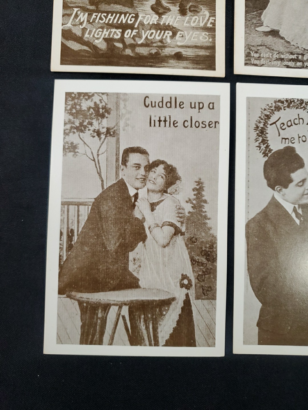 Popular Products Post Card Romantic Couple Date Kiss Unused Lot #5 See Pics