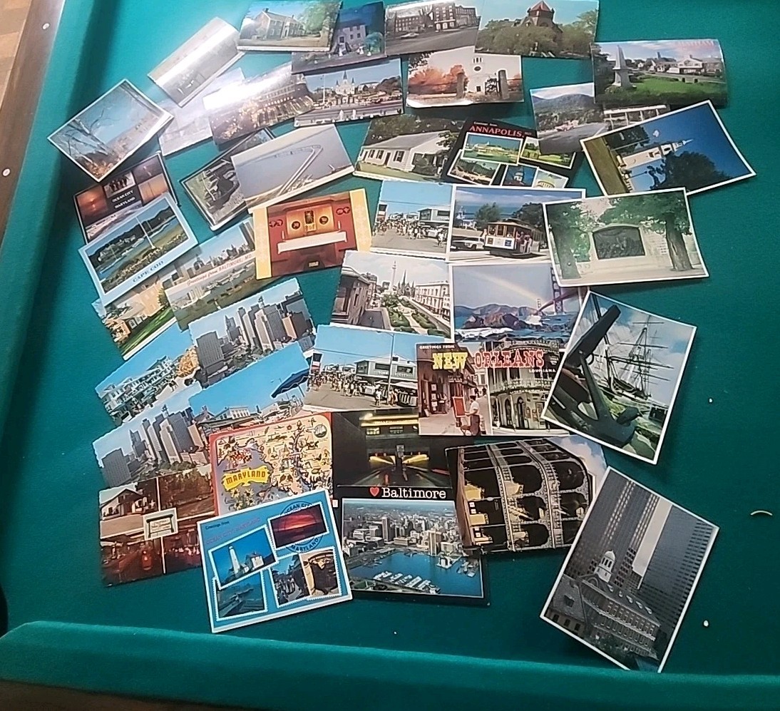 Vintage used and Unused 100+ Postcards Lot – Random 4×6 Cards – Mixed USA
