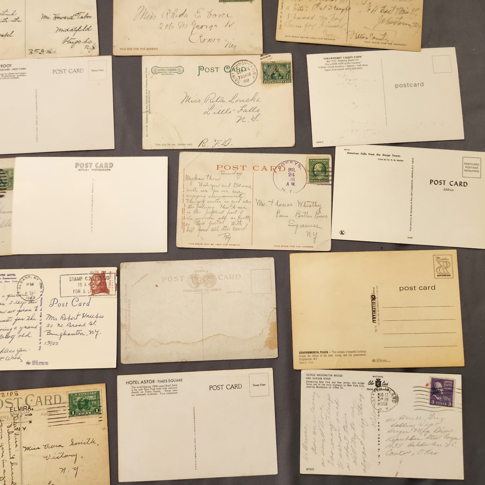 Lot of 75 NEW YORK Postcard Wildlife Nature Cities Landmark 1904 -2000’s Mix