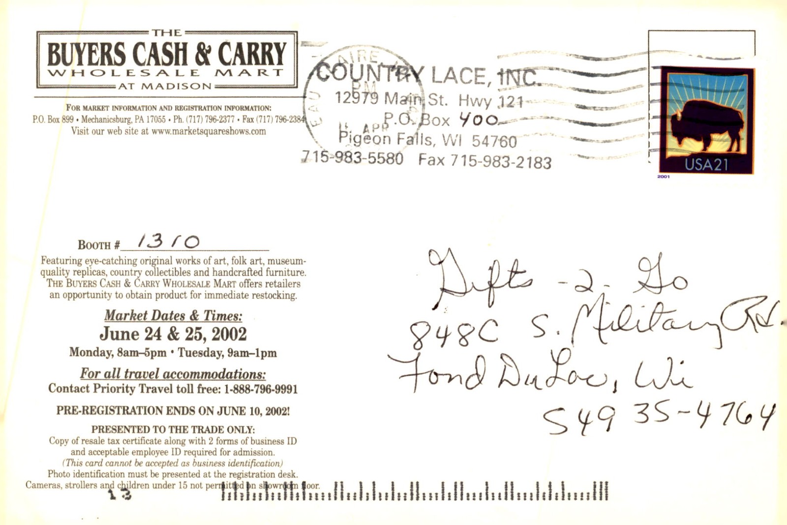 Buyers Cash & Carry Wholesale Mart, Madison 2002 Postcard