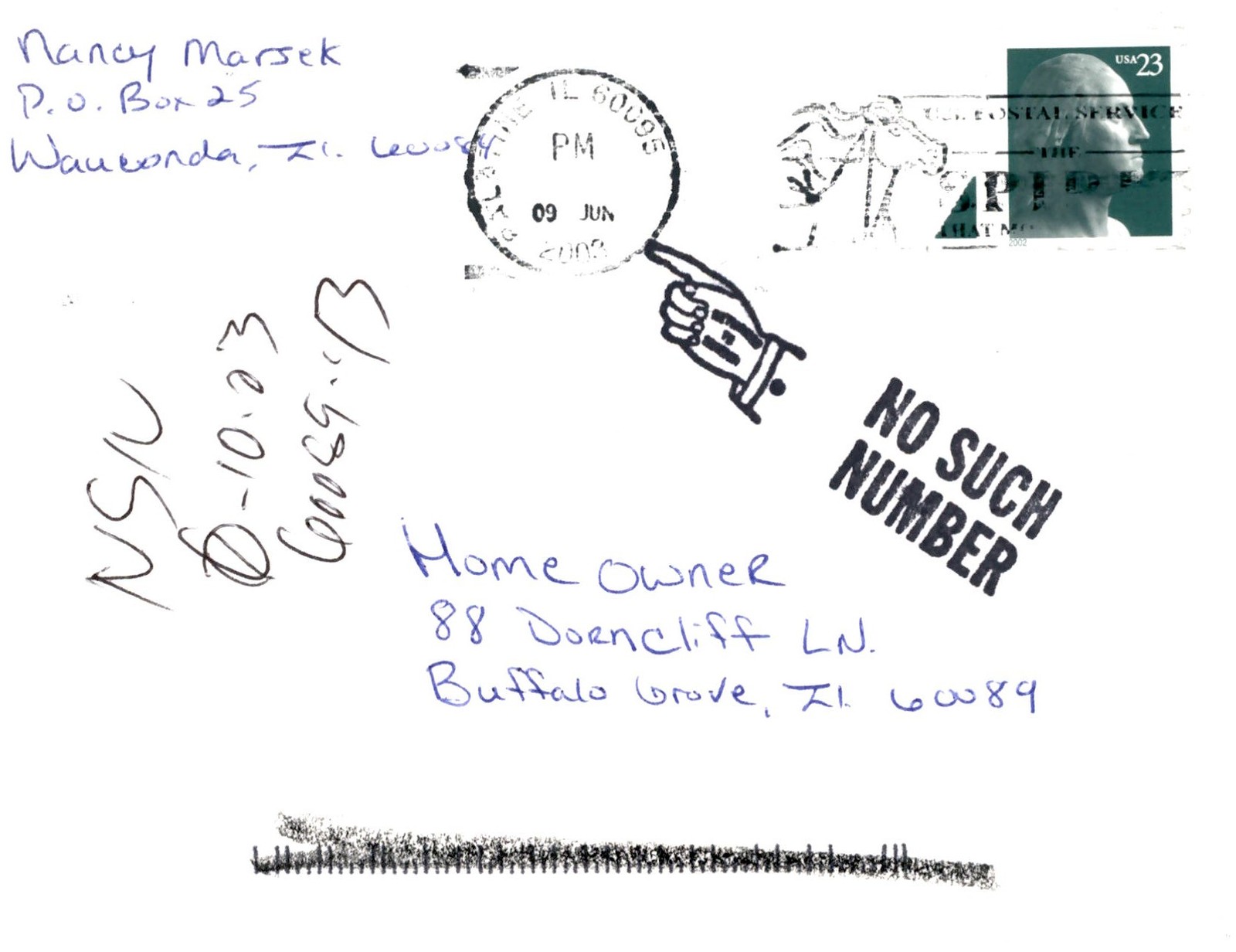 Nancy Marsek, Home Buyer, 2002 Postcard