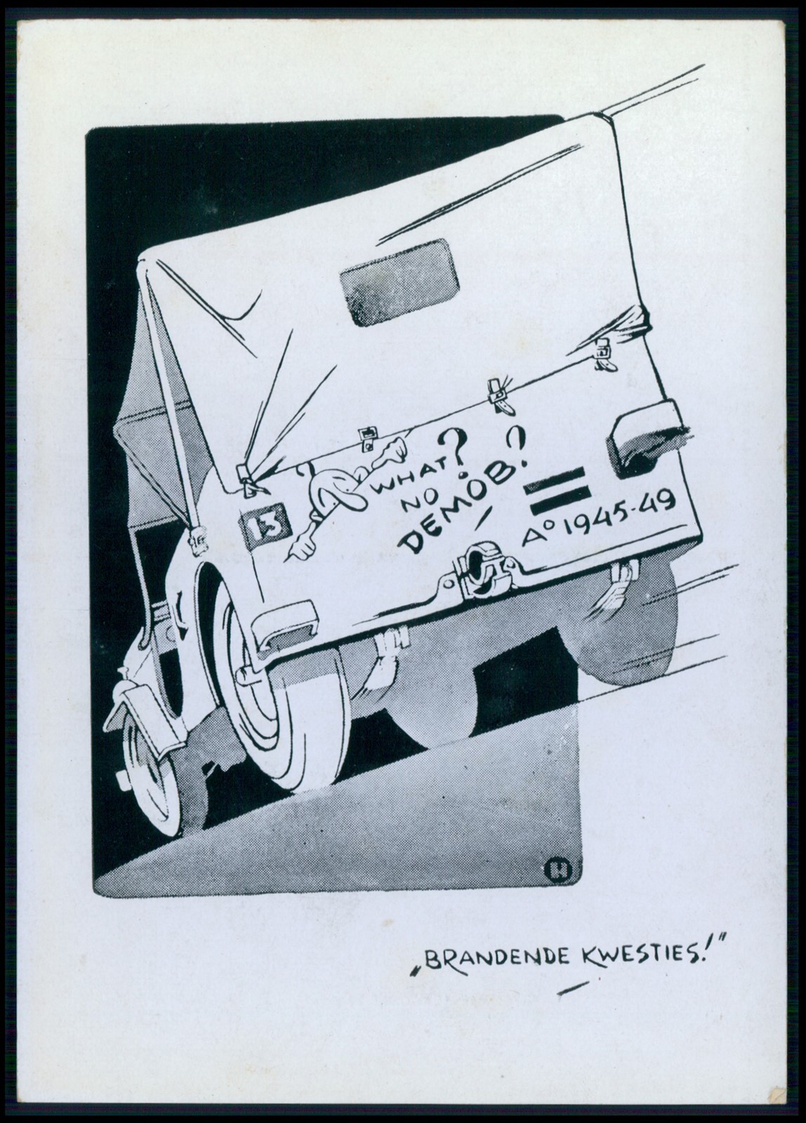 ee Tuberculosis control Indonesia WWII ww2 war anti nazi original 1945 postcard
