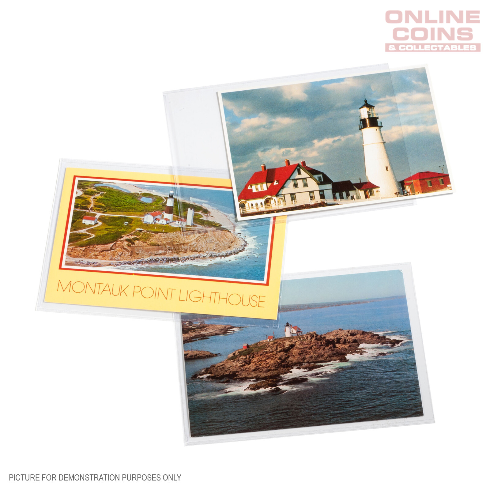 Lighthouse Postcard / Stationery Sleeves 145mm x 95mm – ARCHIVAL SAFE Pack of 50