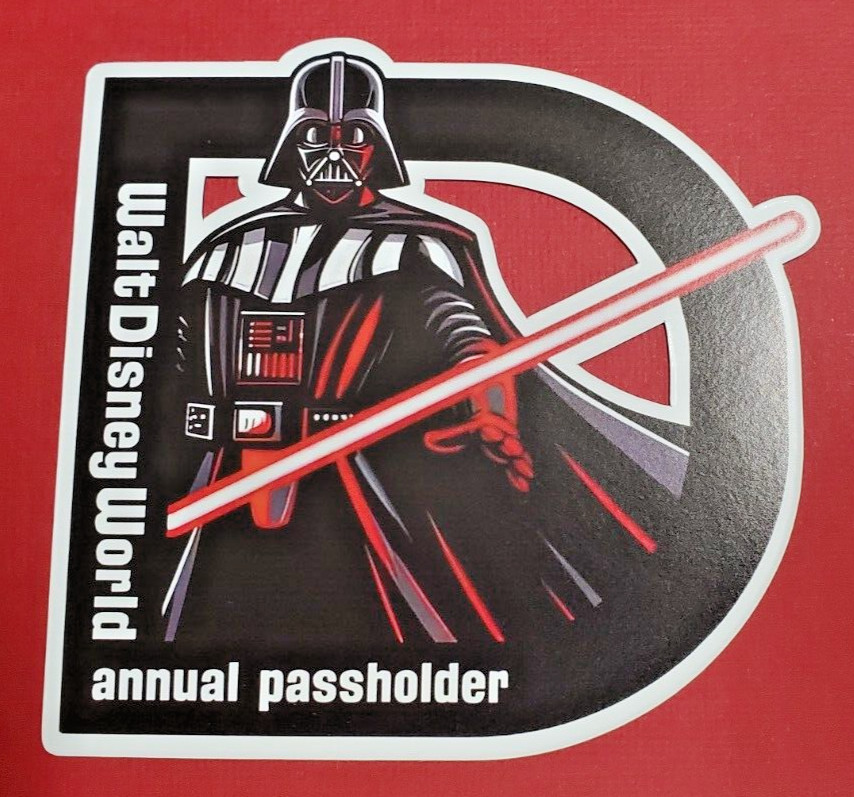 Custom AP Passholder Darth Vader Star Wars Magnet with FREE Holographic Decal!