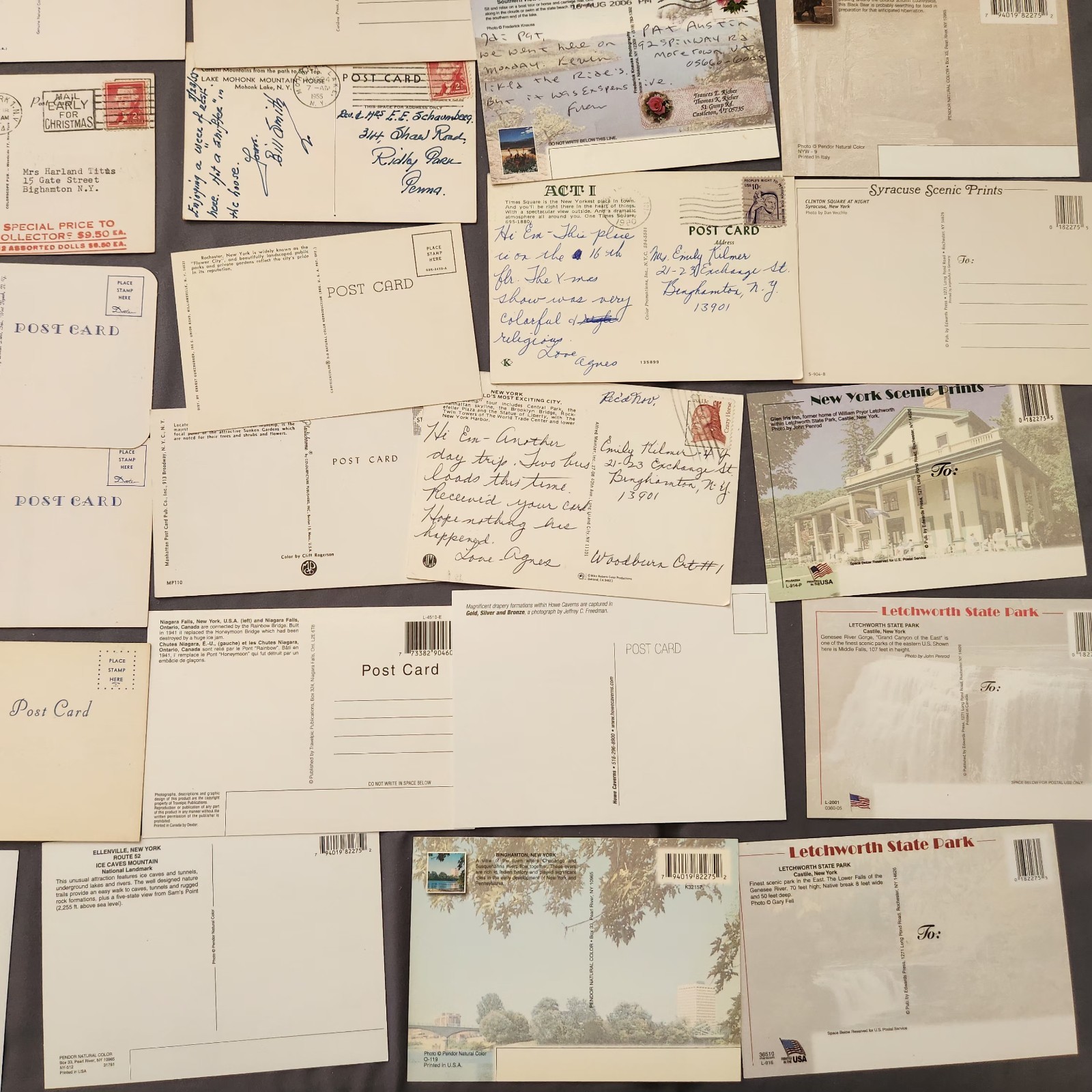 Lot of 89 NEW YORK Postcard Wildlife Nature Cities Landmark 1907 -2000’s Mix