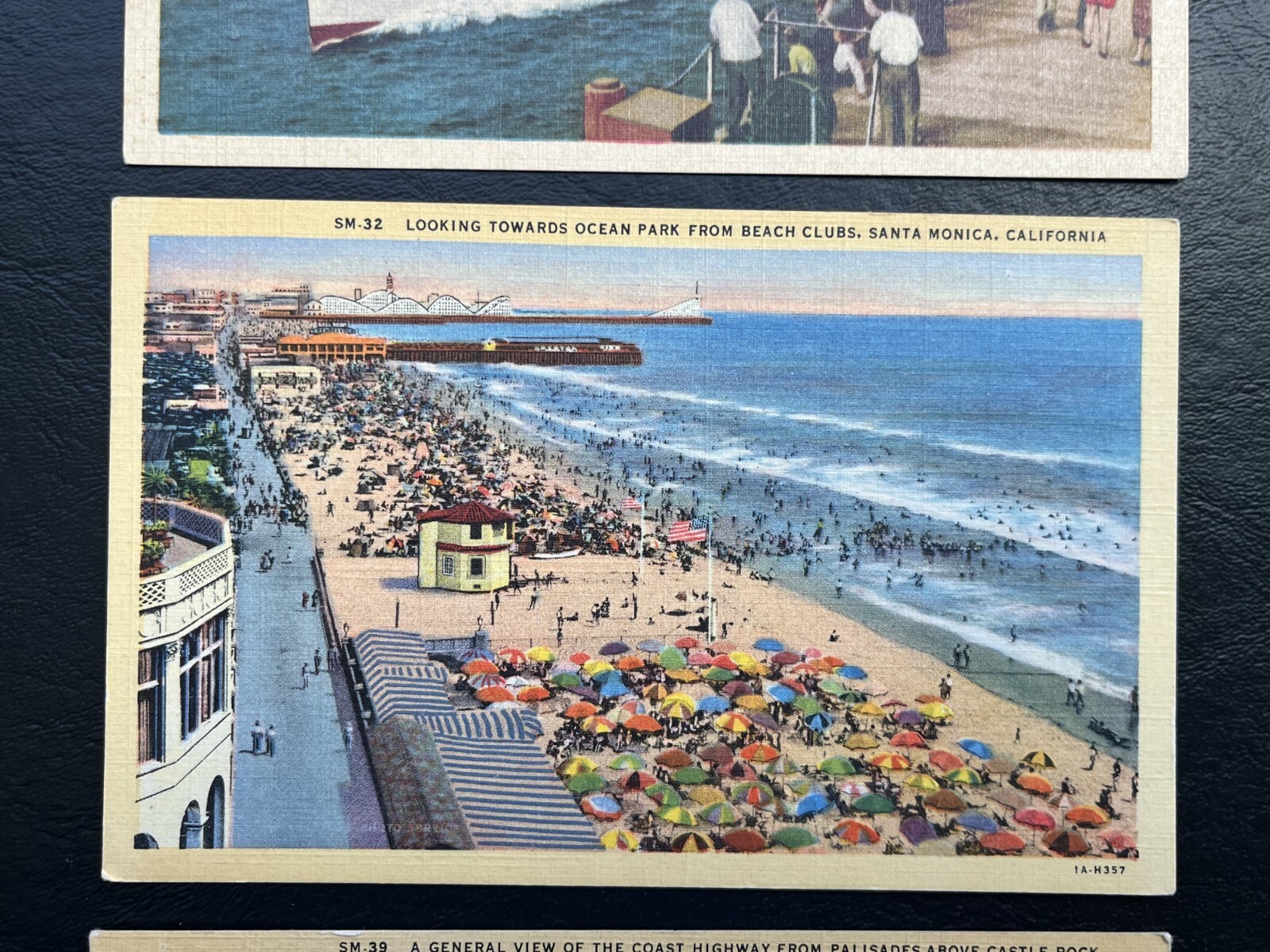 VTG Santa Monica California Postcards: Beach Clubs Coast Yacht Harbor 1930s-40s