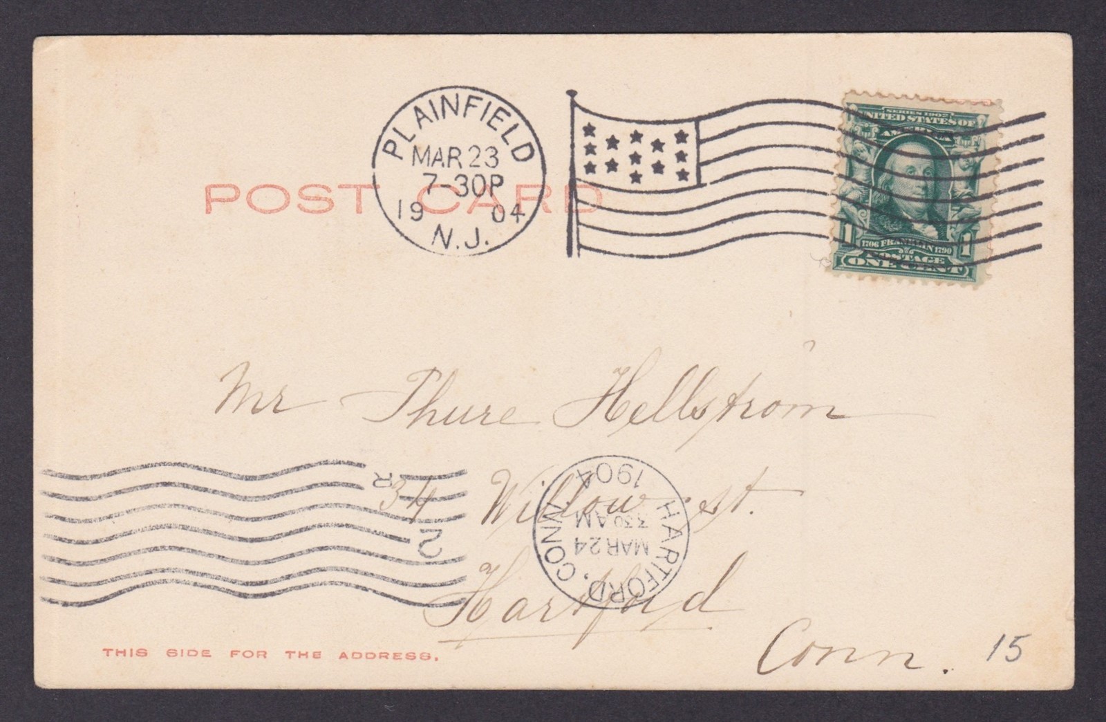 Postcard, United States, Plainfield NJ, YMCA Building