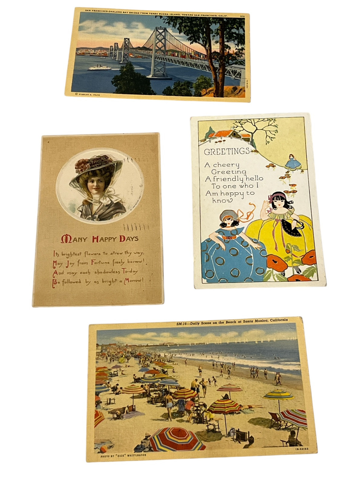 Antique Vintage Postcard Lot 1900’s On Up New Used Stamped Some Sleeved 190 Plus