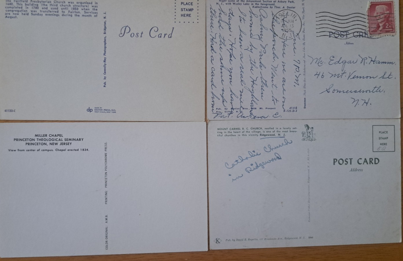 Lot of 13 NEW JERSEY NJ Views Old Vintage Postcards ca.1950’s-1970s