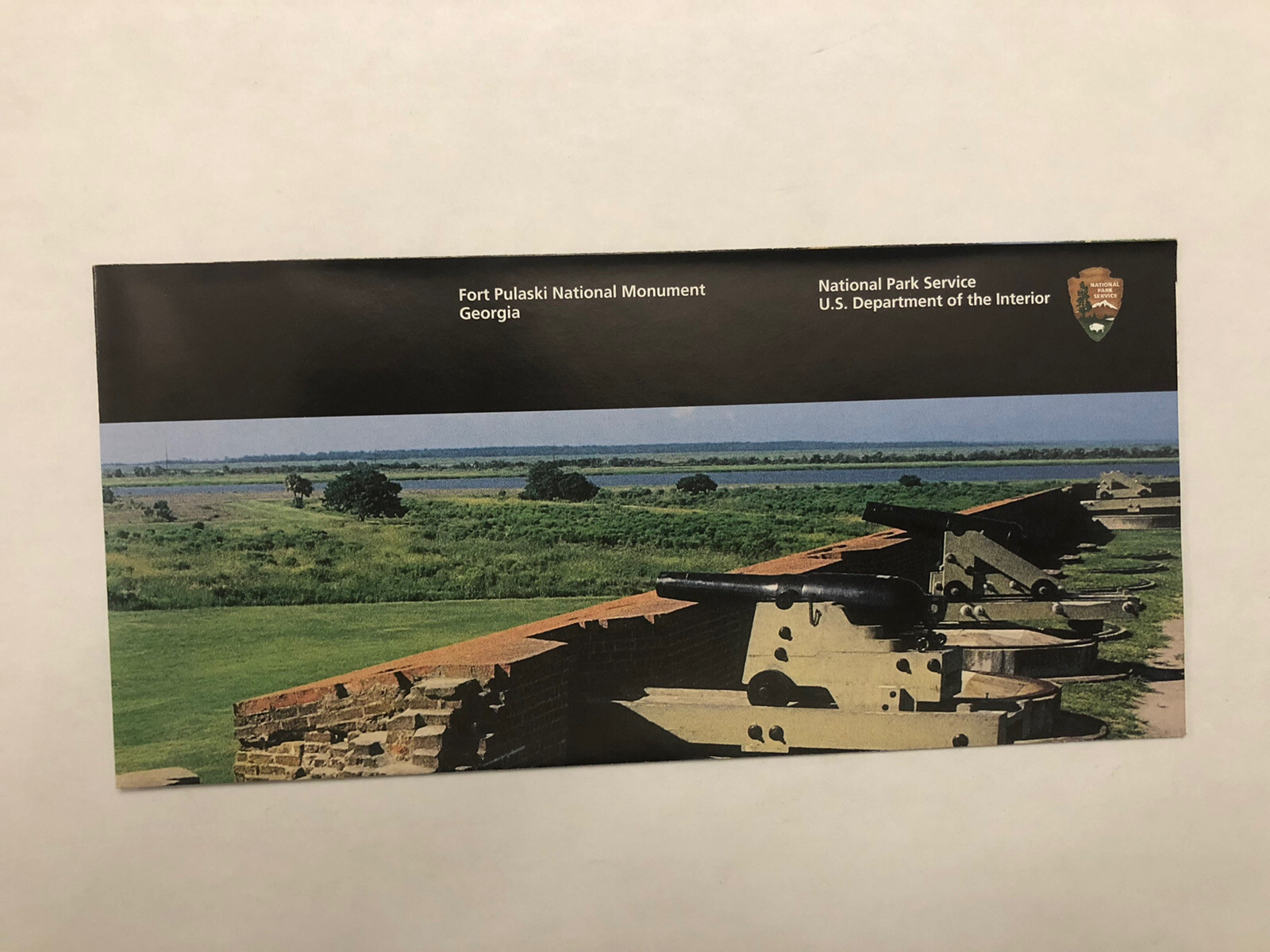 Fort Pulaski National Monument Park Unigrid Brochure Map 2023 NEWEST VERSION GA