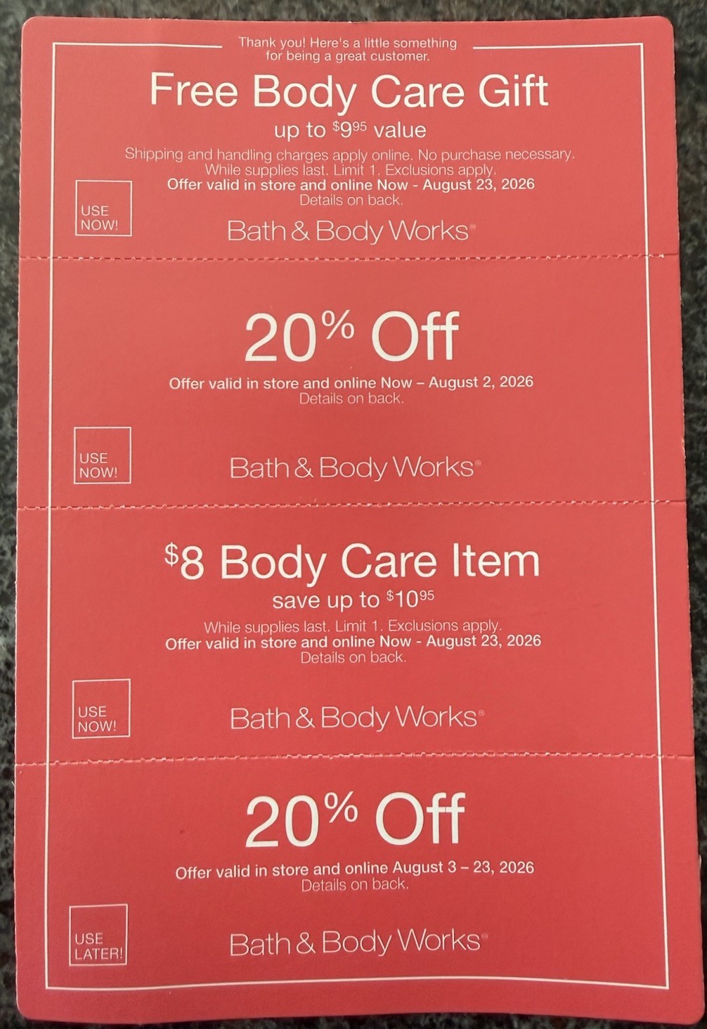3 Bath & Body Works Coupons – Expires August 23, 2026