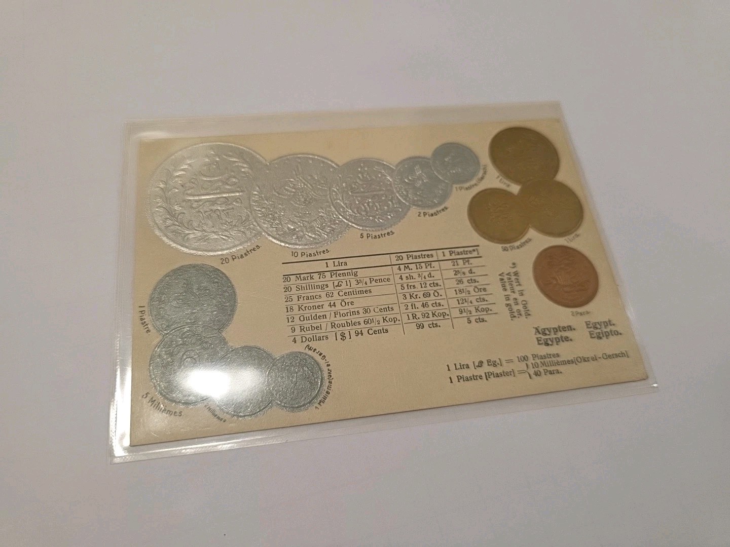 Lot Of 6 Embossed Coinage Postcards Rare HTF Collectibles In Sleeves