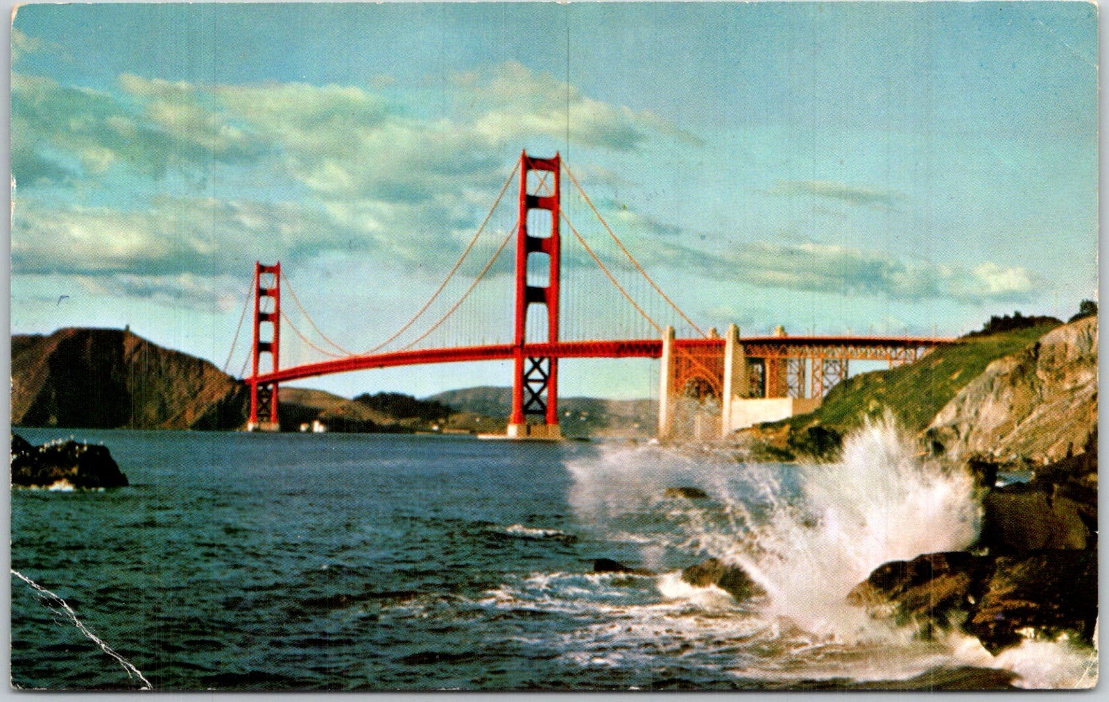 San Francisco California USA America Golden Gate Bidge Archetechture Postcard