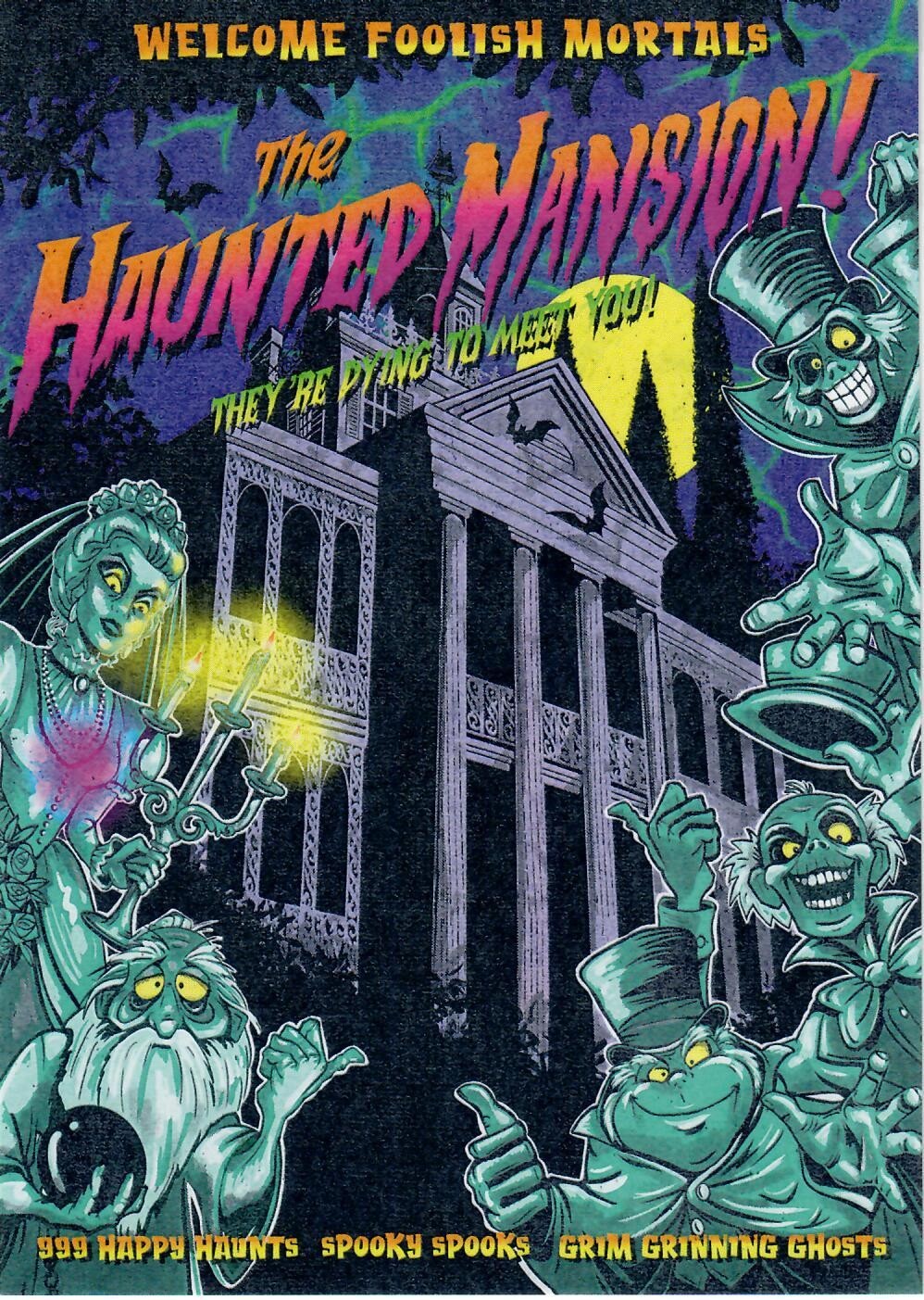 2026 Disney WonderGround THE HAUNTED MANSION John Coulter postcard 5″x7″