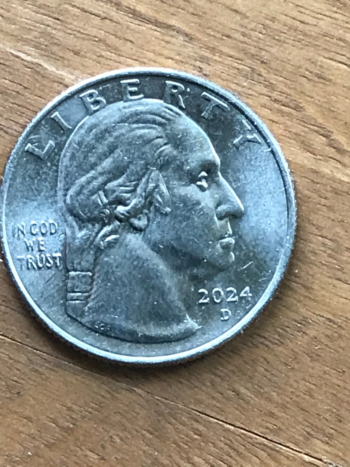 2024 d Zitkala-Sa Quarter, ‘IN COD WE TRUST’ Error error on reverse