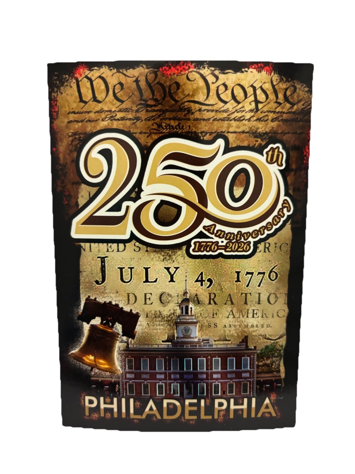 250th Anniversary Philadelphia Lot of 5 Postcards 1776-2026 New