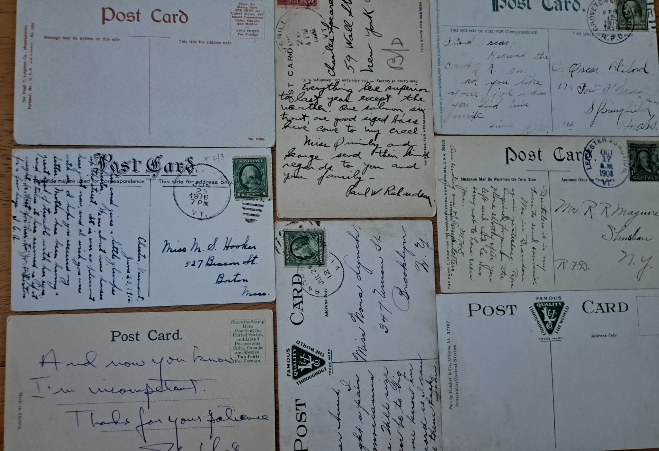 Lot of 8 VERMONT Vintage VT Postcards ca.1900’s-1920’s