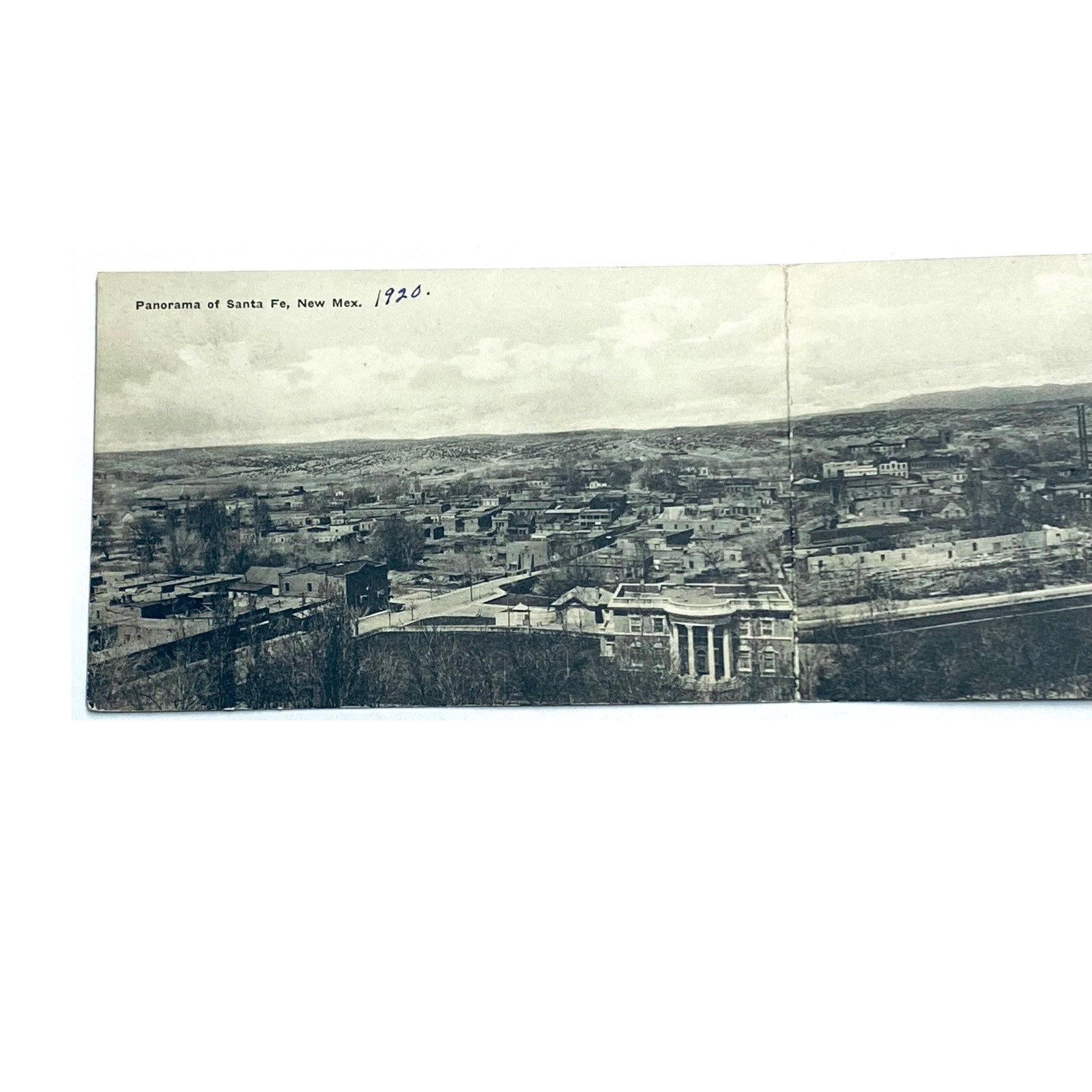 1920 Panorama of Santa Fe New Mexico Fold-out Postcard