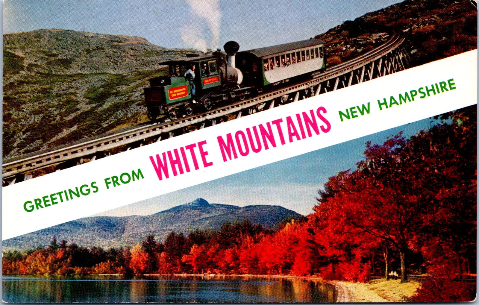 White Mountains New Hampshire, United States Postcard
