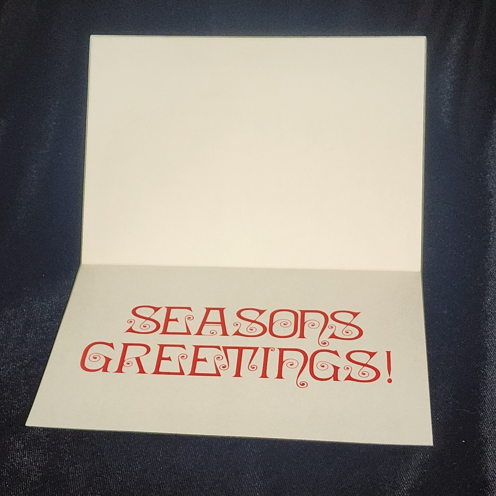 DECEMBER Seasons Greetings Santa Claus School Photo Day Card ©1980 Mathew Klein