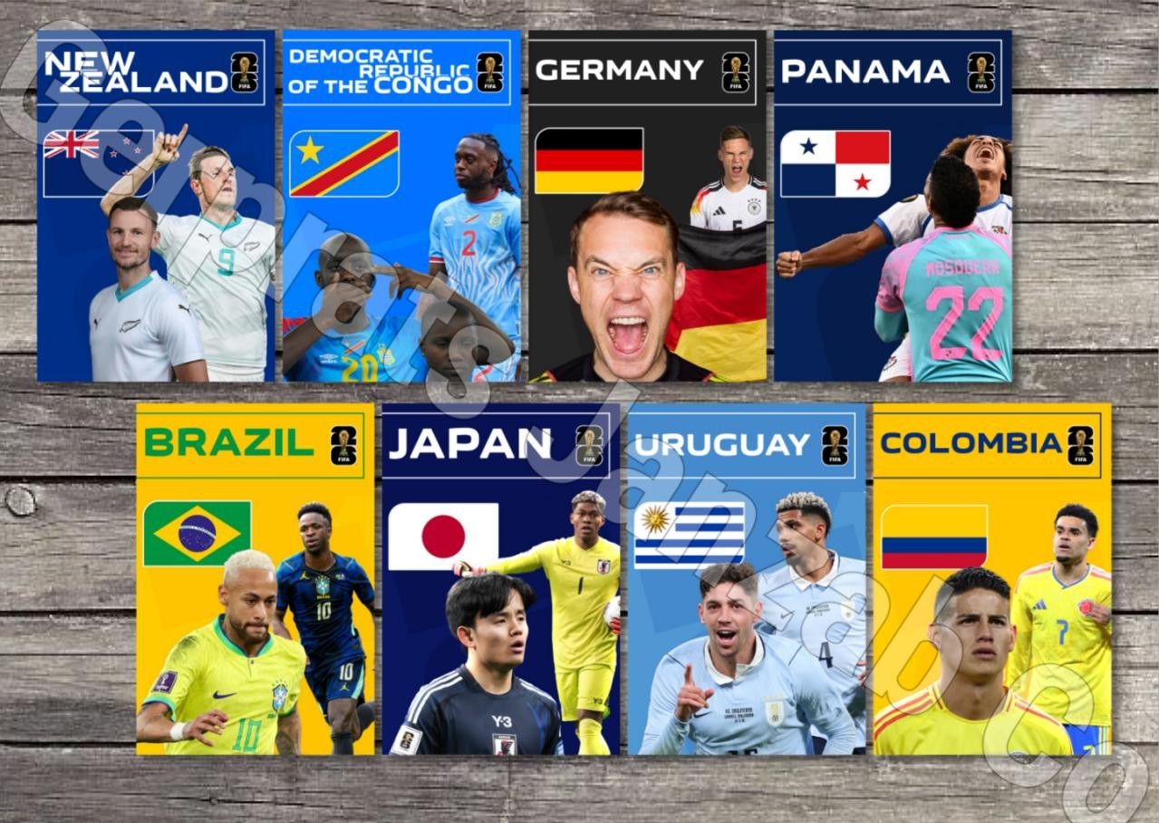 Set48 Postcards World Cup 2026 USA Mexico Canada FOOTBALL STADION STADIUM SOCCER