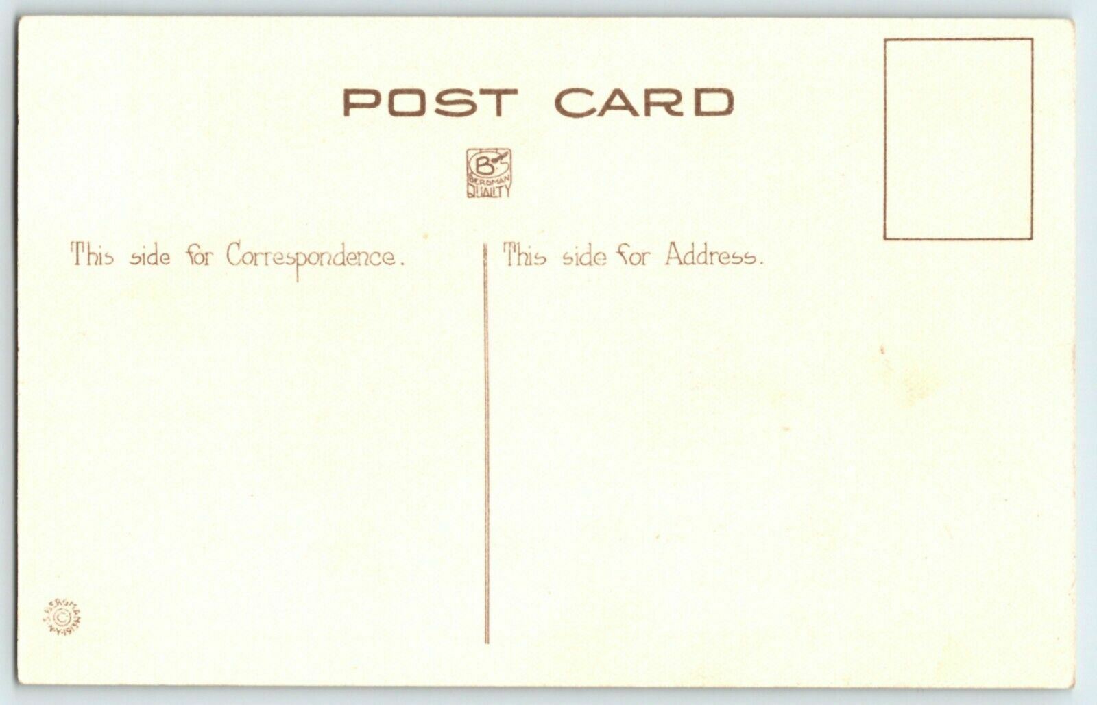 c.1910 Valentine’s Day Card Cute Angel Looking In Mirrow Postcard A7