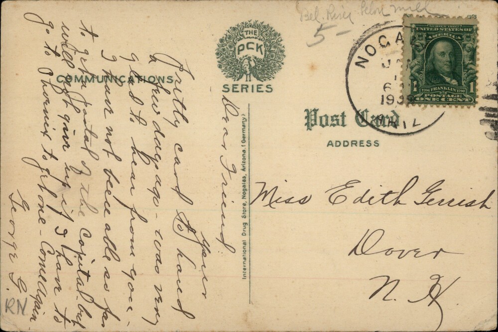 Nogales,AZ Southern Pacific Railroad Depot Santa Cruz County Arizona Postcard