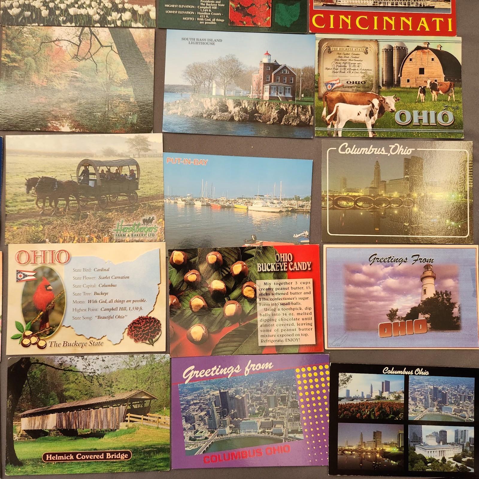 Lot of 75 OHIO Postcard Wildlife Nature Cities Landmark 1930’s -2000’s Mix
