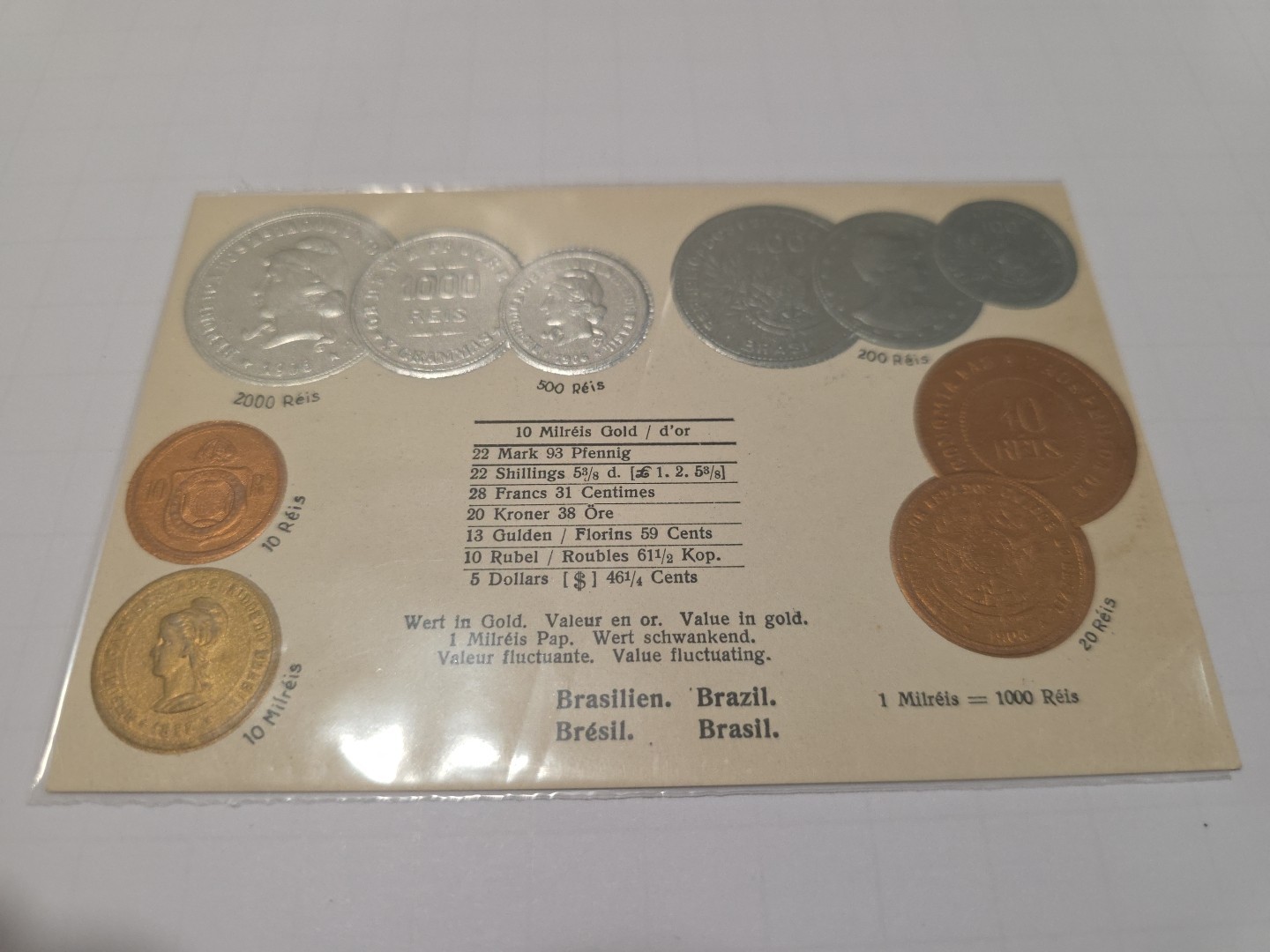Lot Of 6 Embossed Coinage Postcards Rare HTF Collectibles In Sleeves