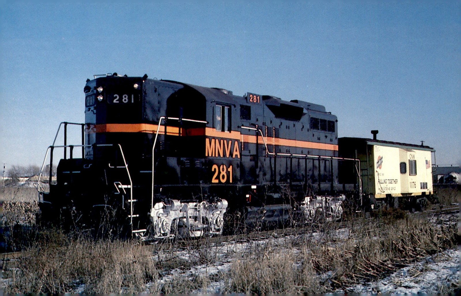 EMD GP-9 Unit 281 Test Run, 1985, Indiana Harbor Belt Postcard