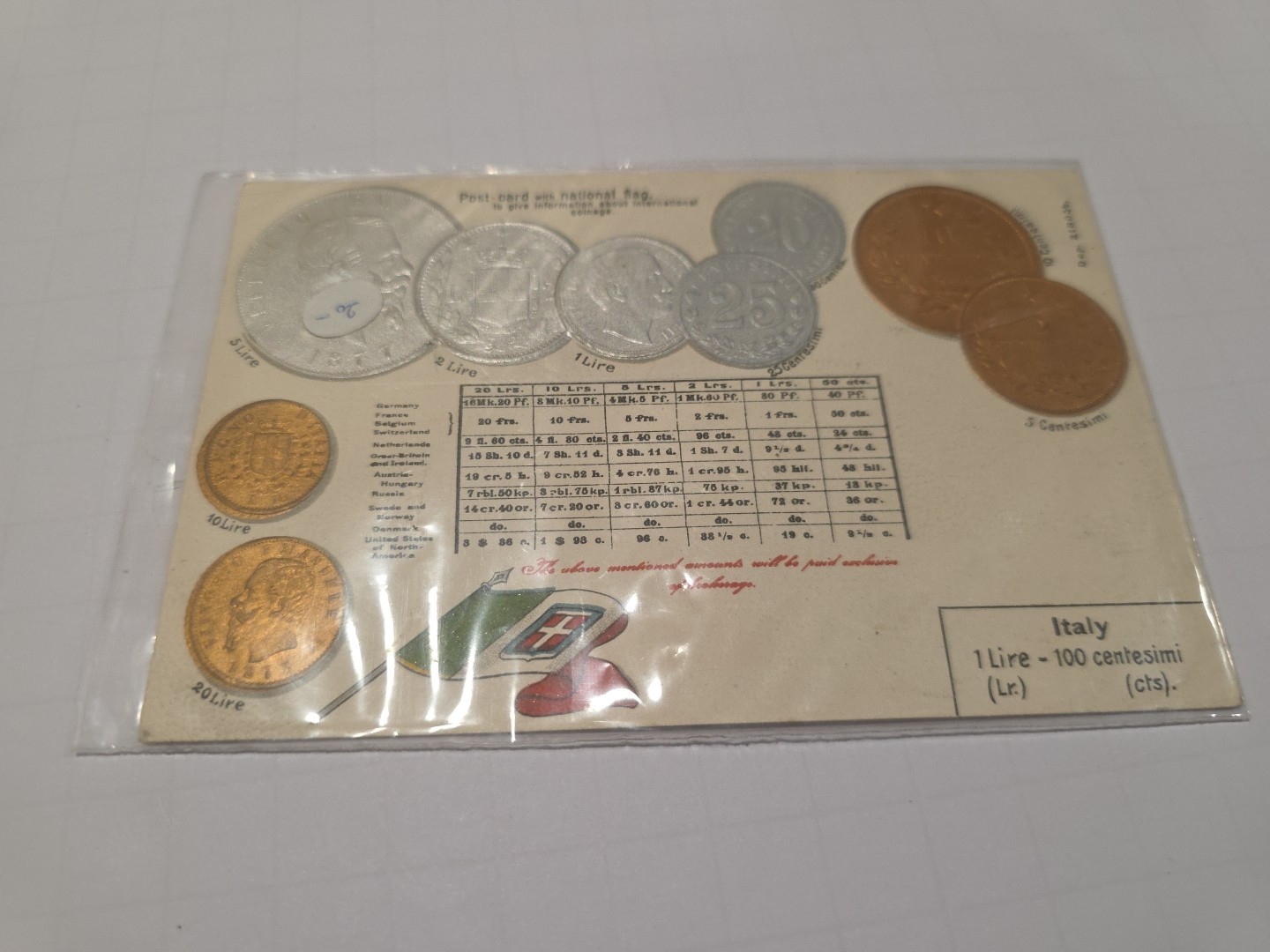 Lot Of 6 Embossed Coinage Postcards Rare HTF Collectibles In Sleeves
