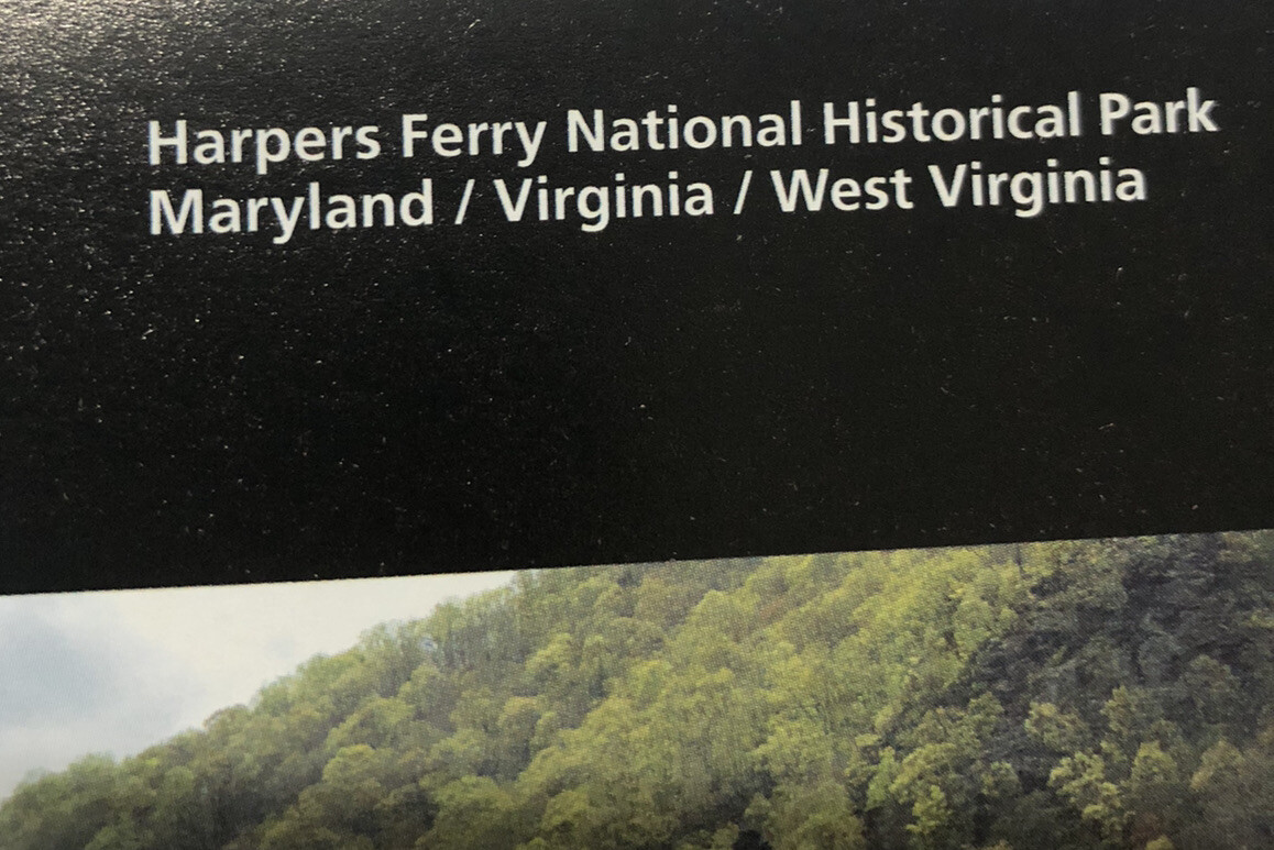 Harpers Ferry National Historical Park Unigrid Brochure Map Newest Version MD VA