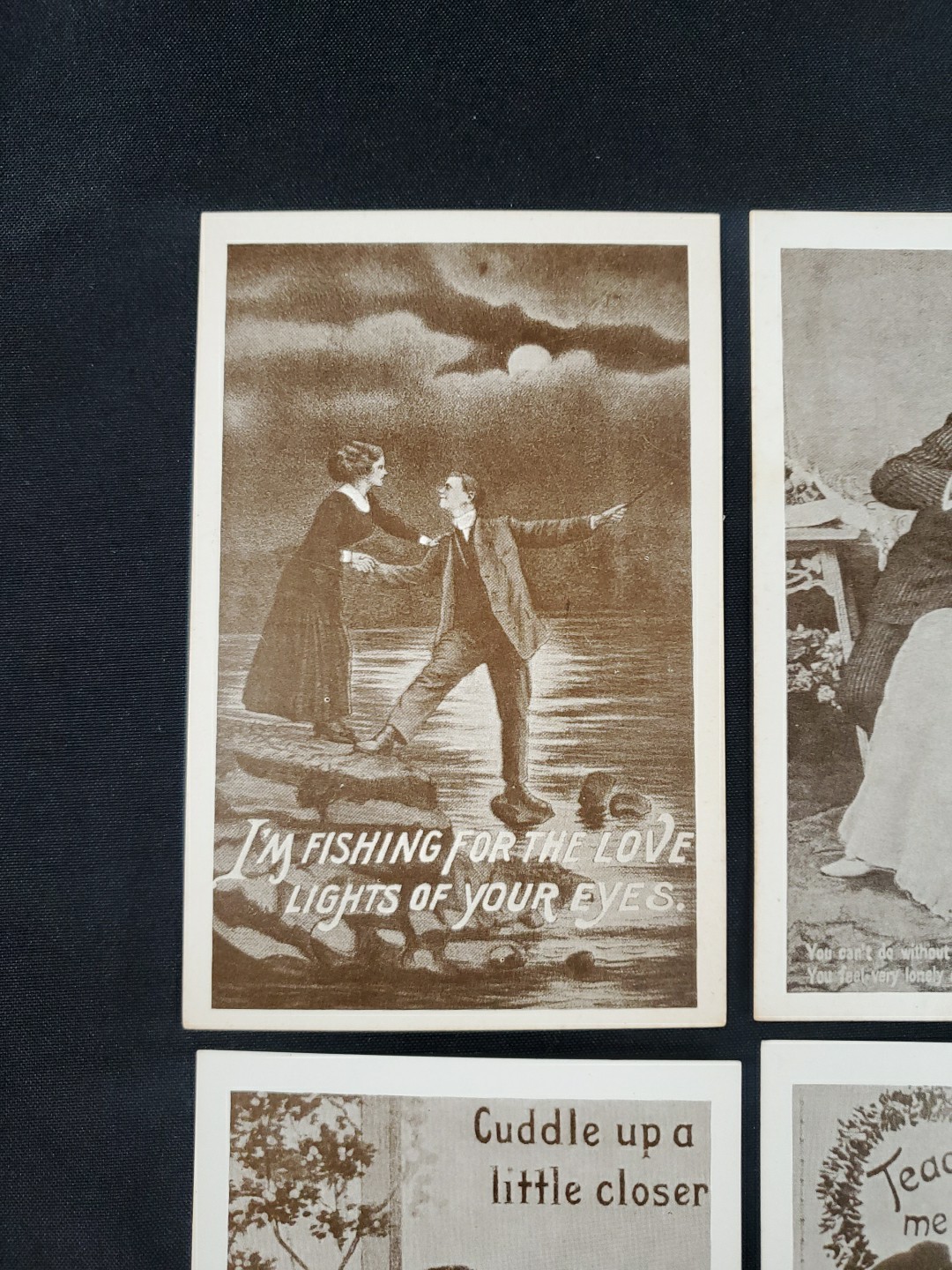 Popular Products Post Card Romantic Couple Date Kiss Unused Lot #5 See Pics