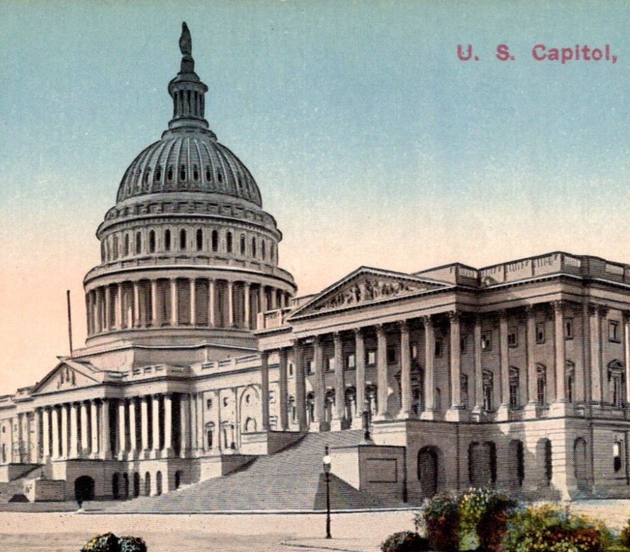 Antique DB Postcard United States Capitol Washington DC c1900s