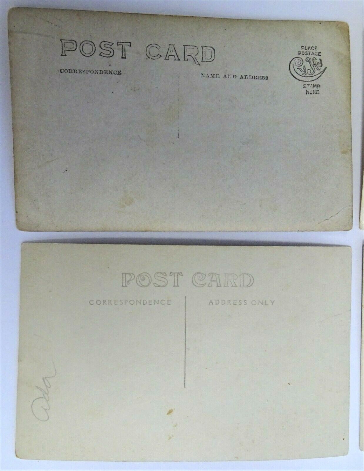 Postcard Lot RPPC Real Photo People Places early 1900’s in Sleeves
