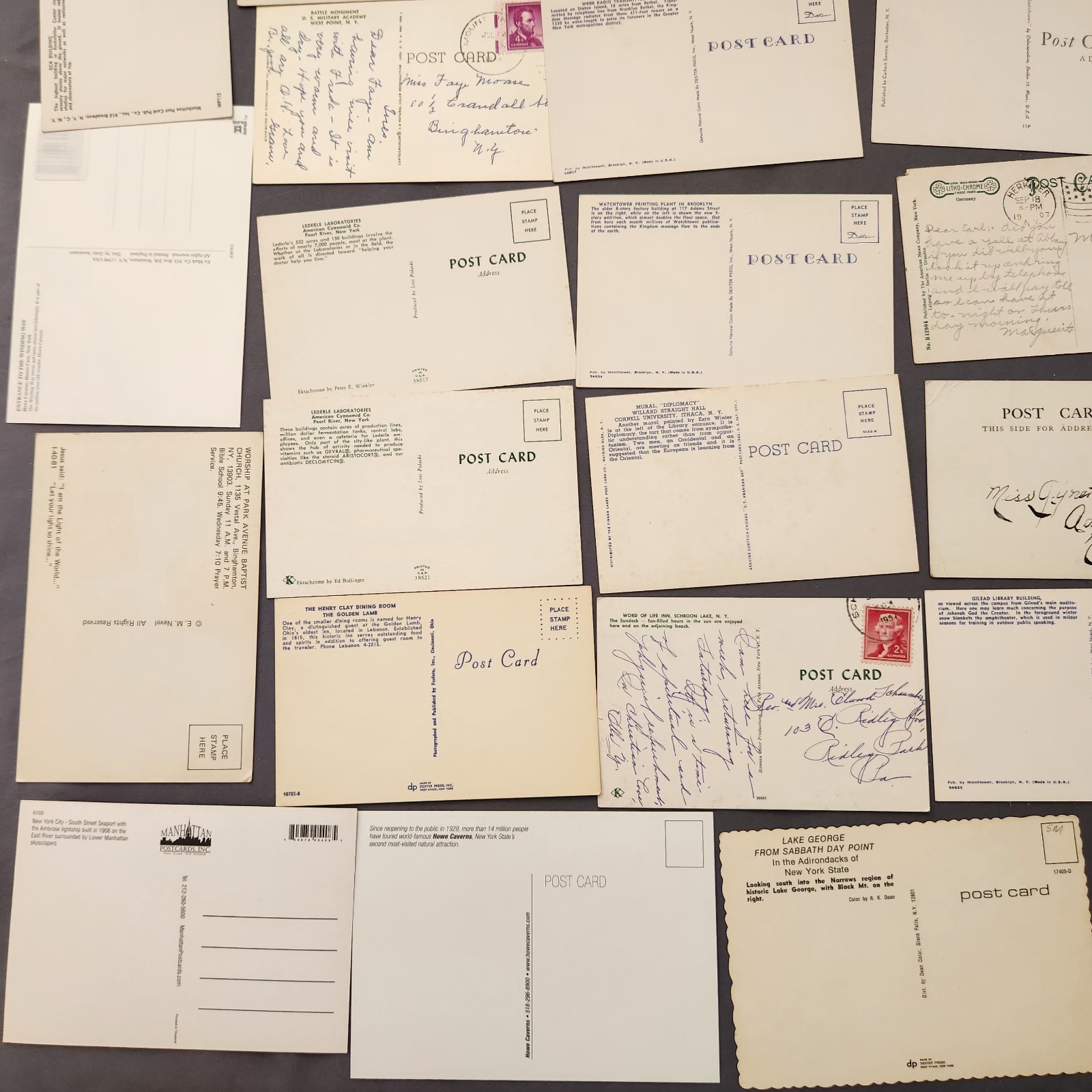 Lot of 89 NEW YORK Postcard Wildlife Nature Cities Landmark 1907 -2000’s Mix