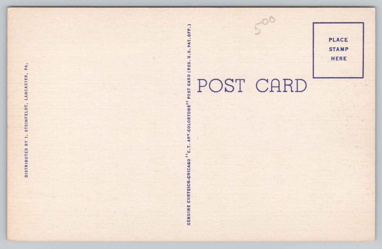 United States Post Office Lancaster PA Pennsylvania Linen Postcard
