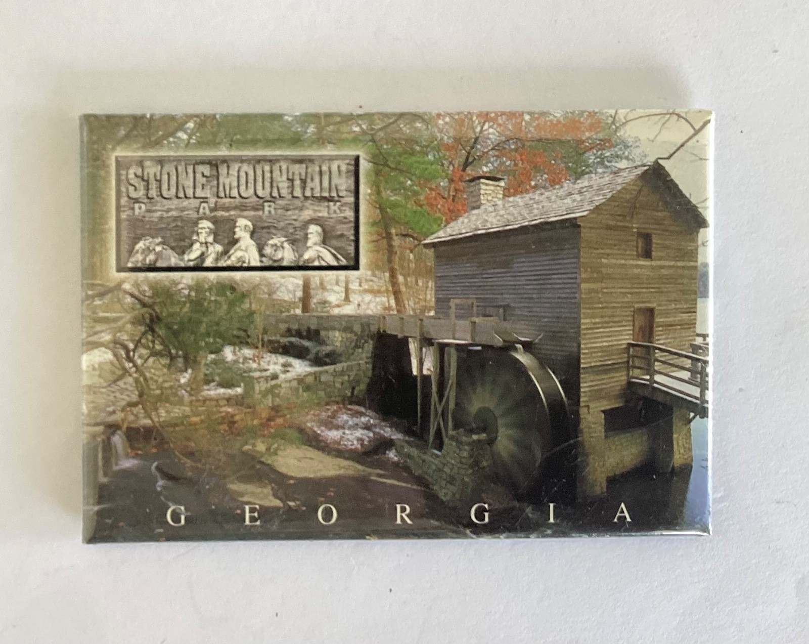 Grist Mill Stone Mountain Park Georgia Fridge Magnet FR2