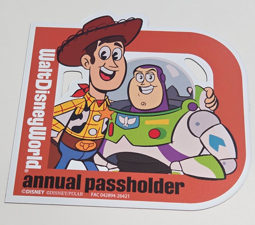 2026 WDW Disney Annual Passholder Toy Story Magnet-Buzz and Woody *Aftermarket!*