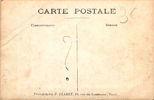 French Military Unit Group Portrait Postcard P Claret Paris Mai c1910 Sepia
