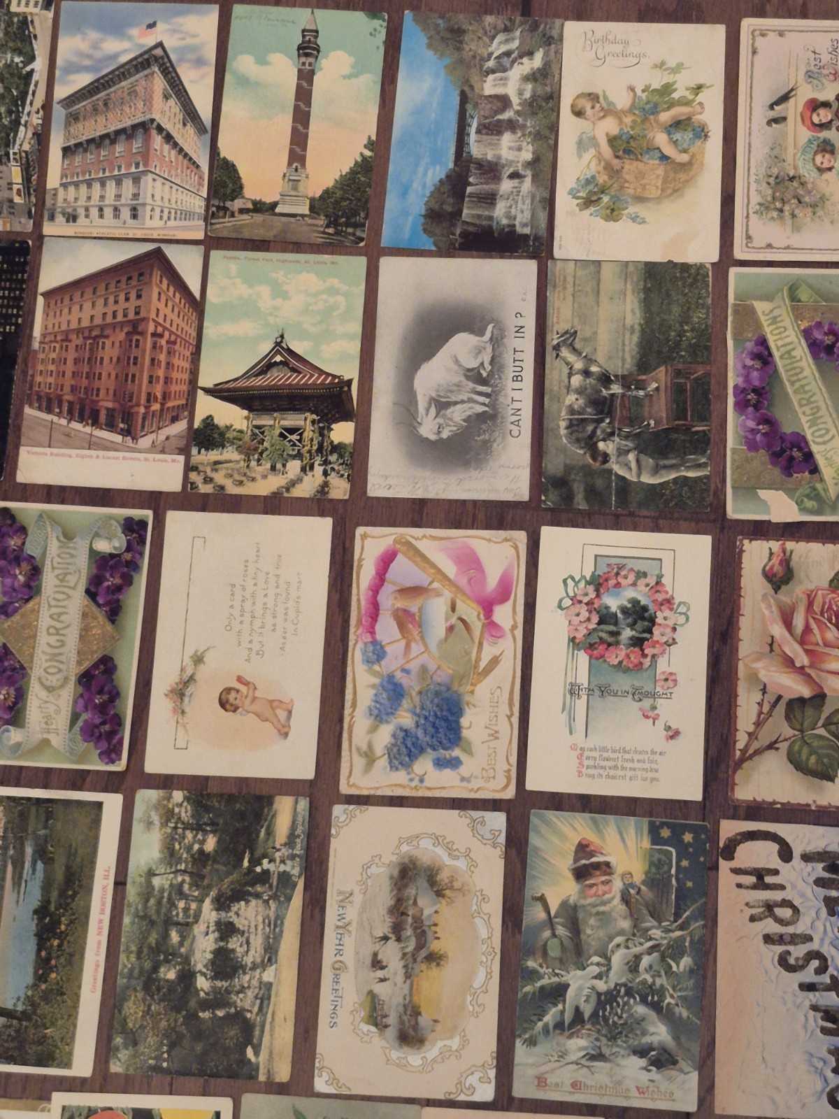 Vintage Postcard Lot Christmas, Easter, Santa’s, Patriotic, Valentine’s day