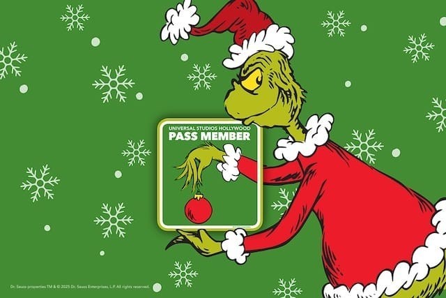 Universal Studios Hollywood Pass Member ‘The Grinch’ X-mas Magnet (Aftermarket)