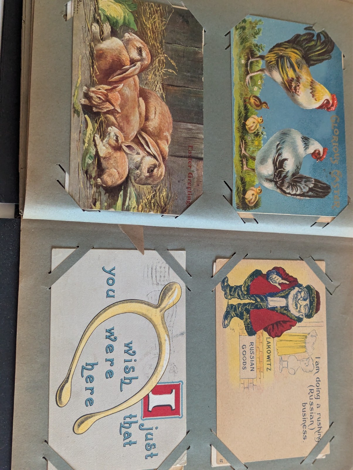 Antique Post Card Lot Book – Some Mailed – See Video – Many Pictures