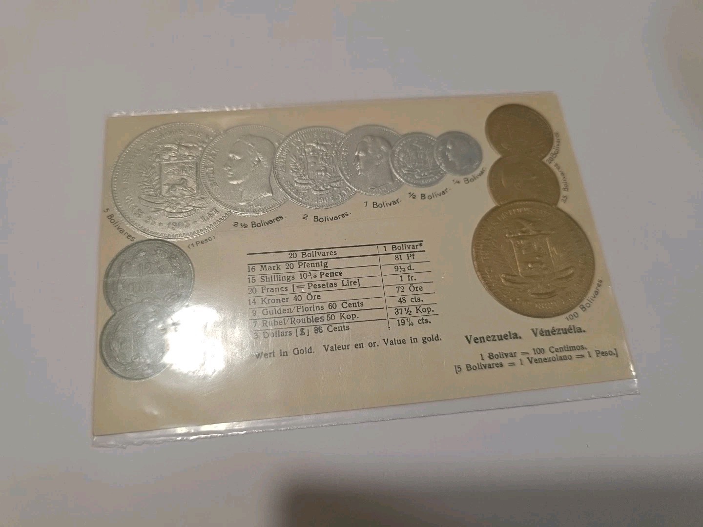 Lot Of 6 Embossed Coinage Postcards Rare HTF Collectibles In Sleeves
