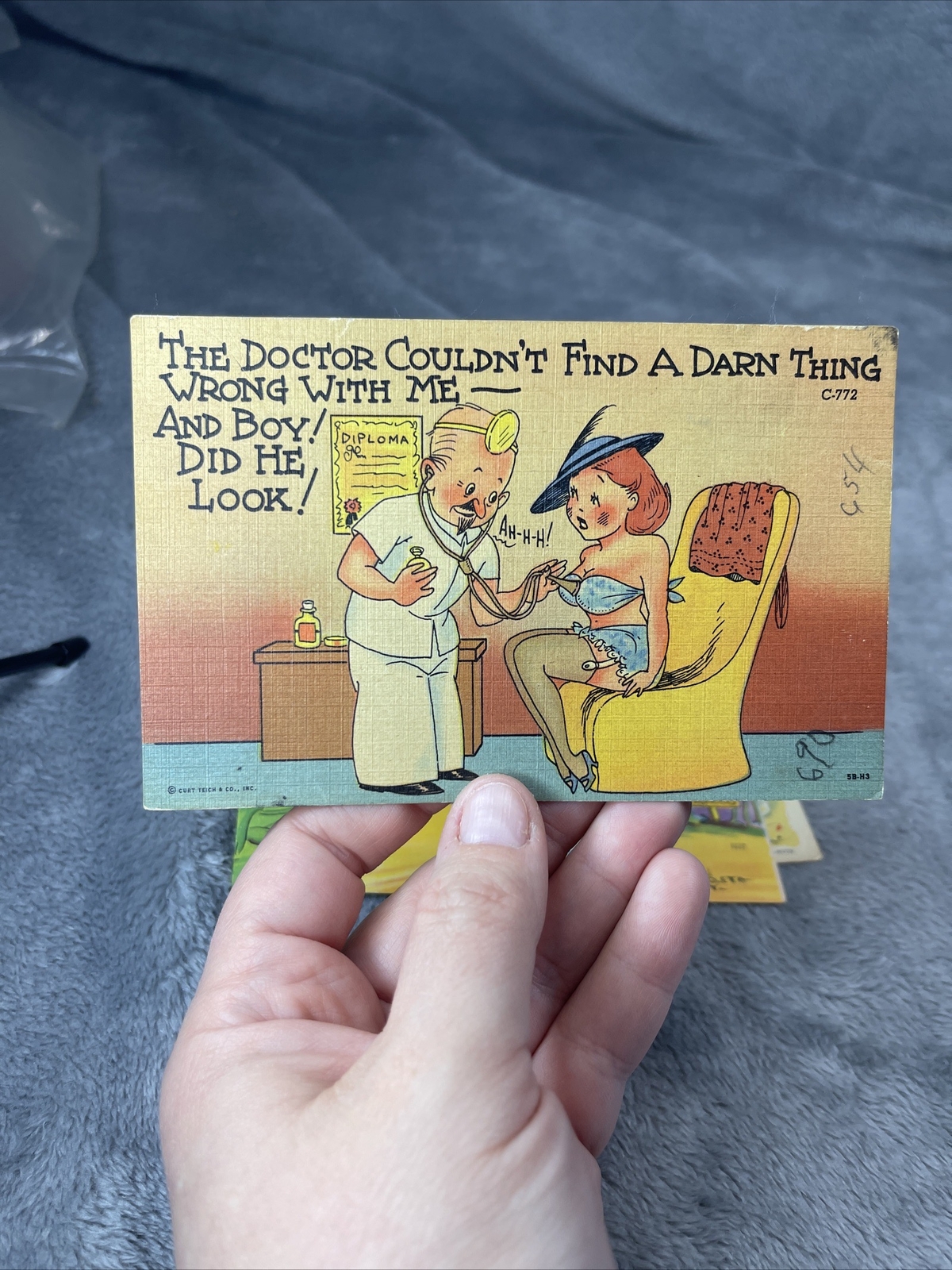 Vintage Linen Funny Humorous Postcard Lot of 3