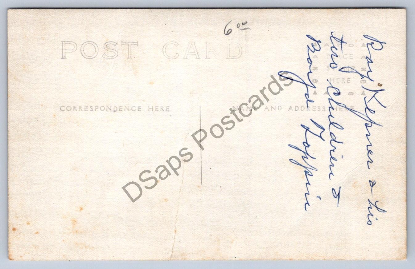 K58/ Interesting RPPC Postcard c1910 Boys Hanging From a Wire Weird 240