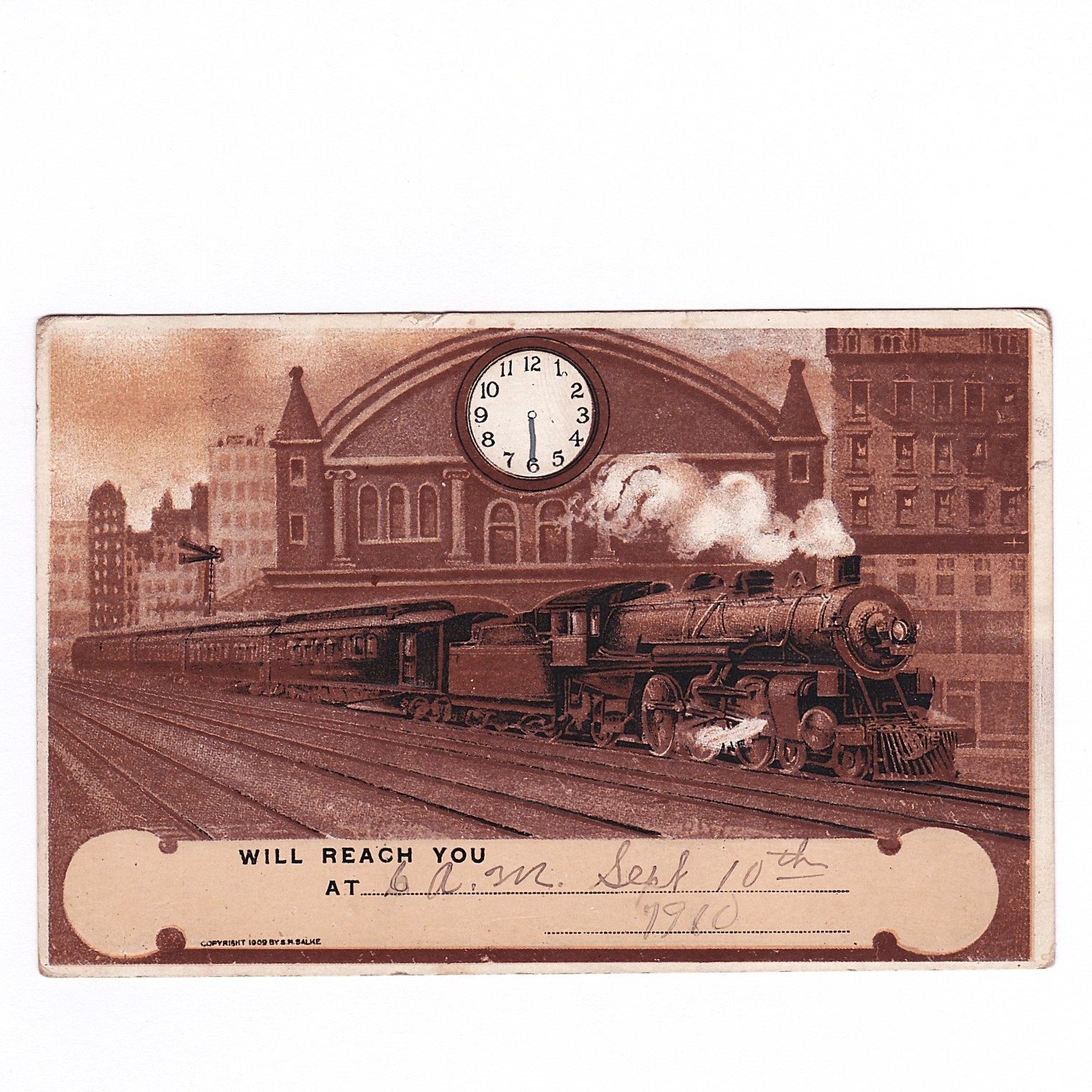 Lot of 18 Vintage Railroad Train Postcards 1907 to 1910 Train Station Depot