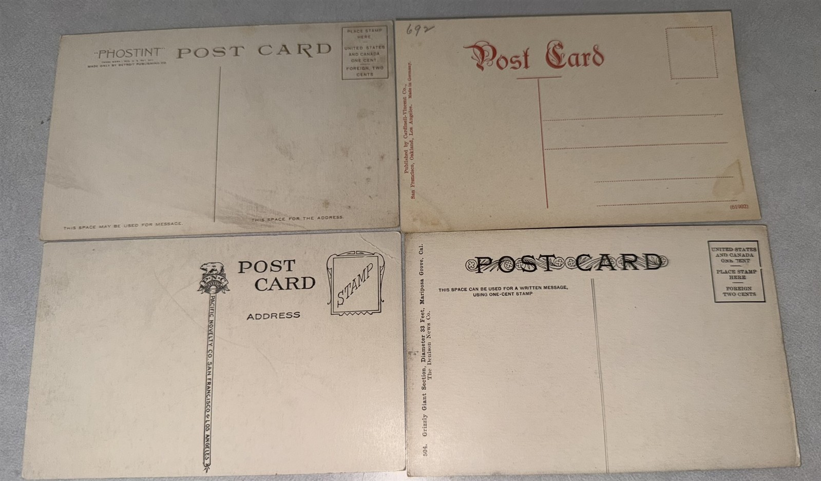 38 different 1907-1920 California Redwood Postcards Redwood Trees Awesome lot!