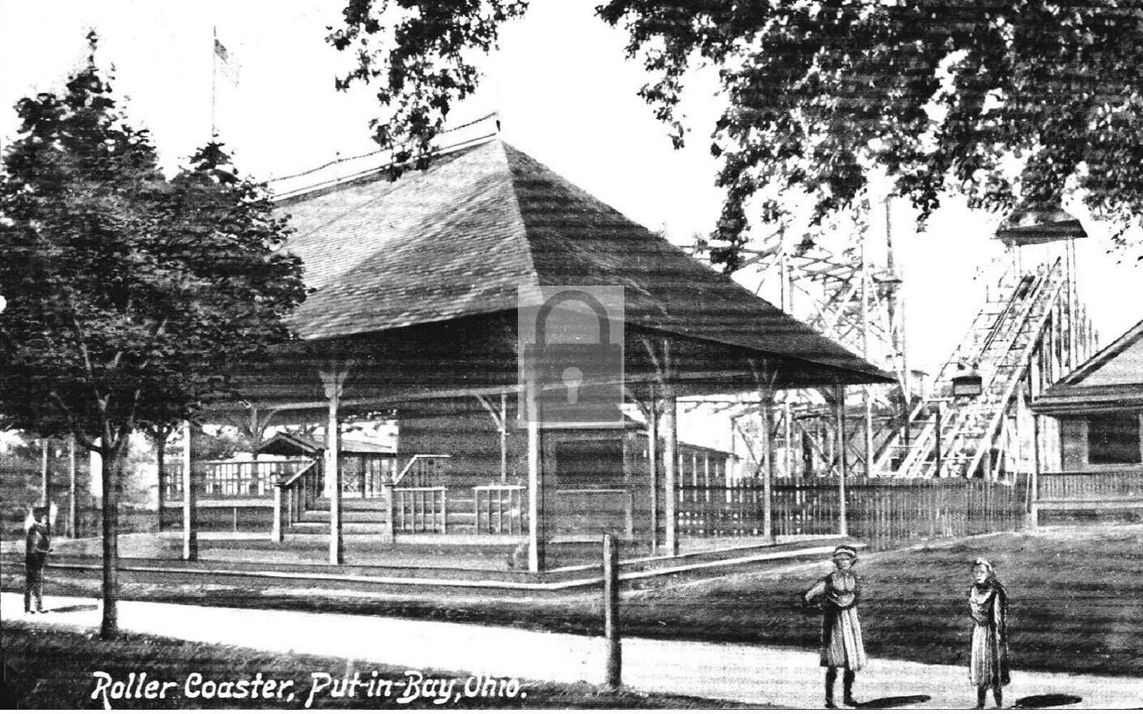 Amusement Park Roller Coaster Put-In-Bay Ohio OH – Reprint